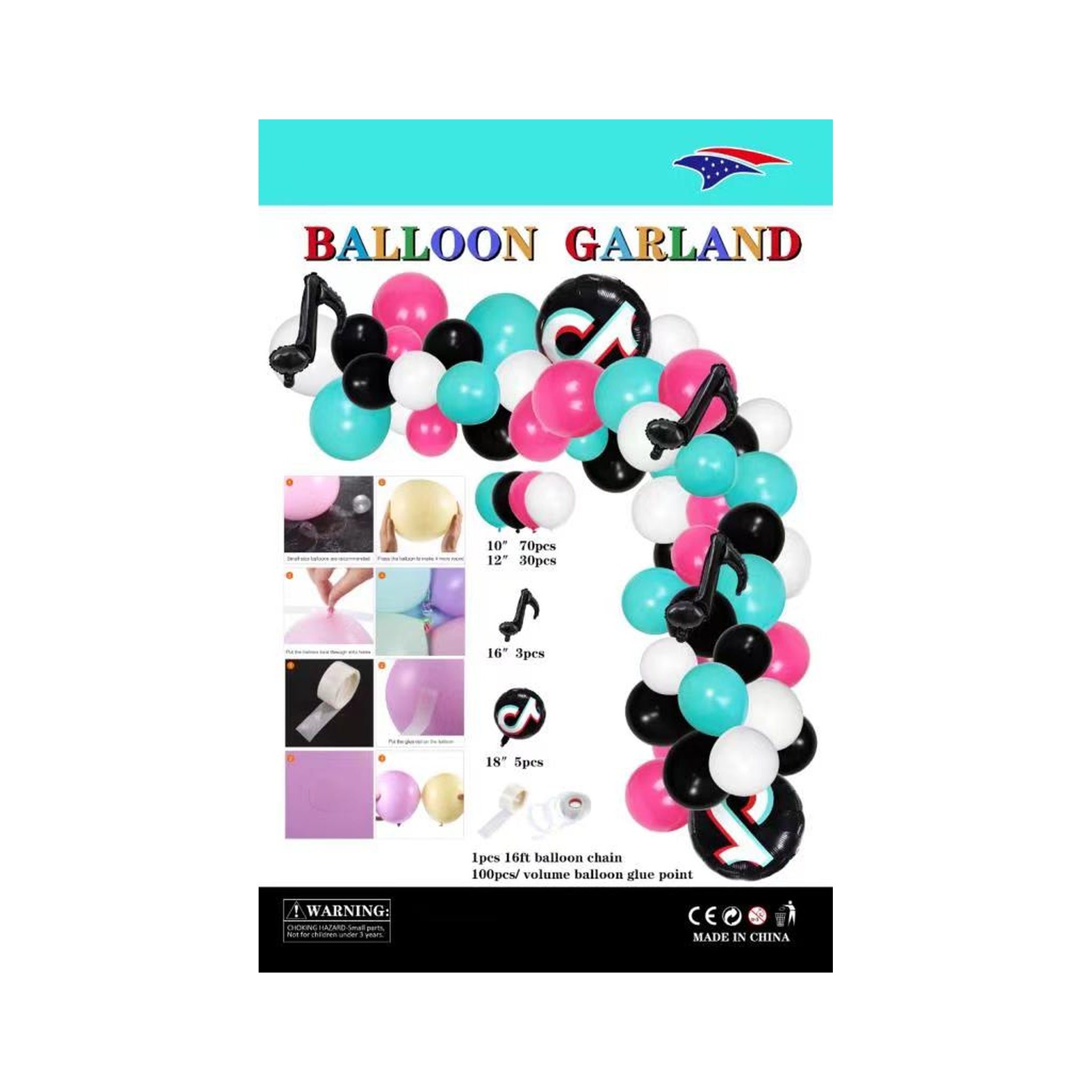 Balloon Garland Tik Top
